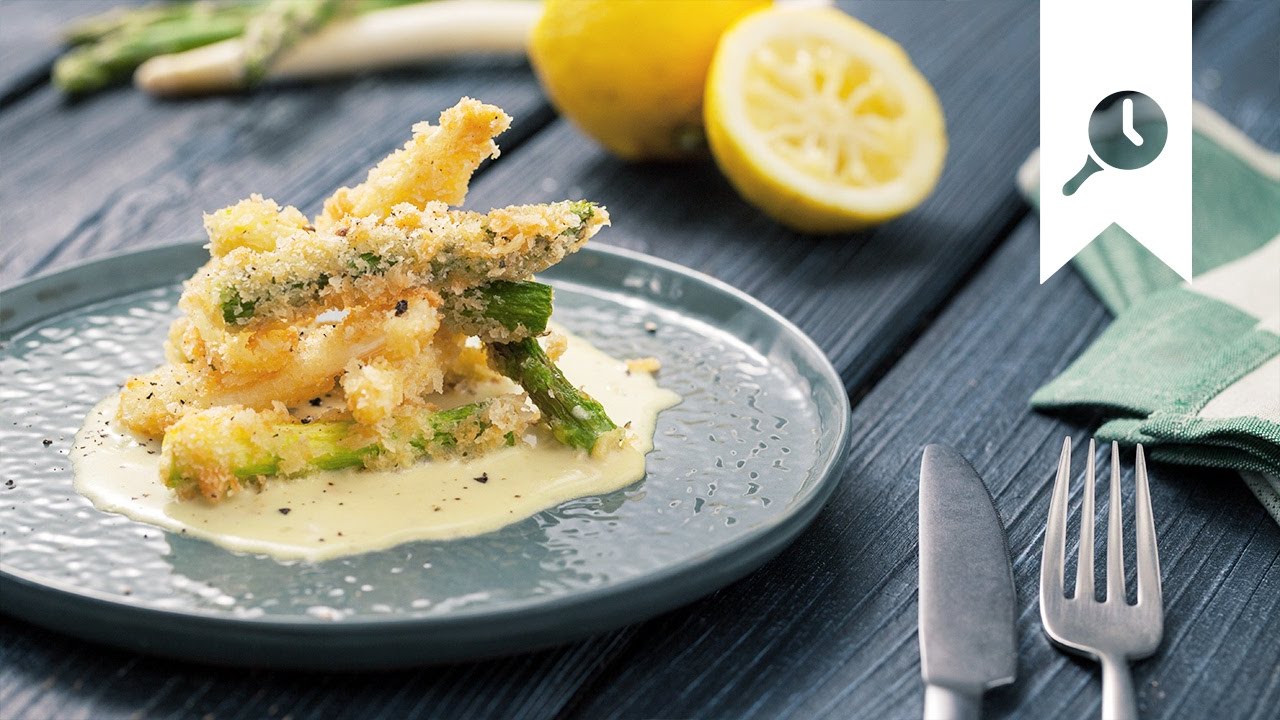 Panierter Spargel | Rezept mit Orangen-Hollandaise | EDEKA