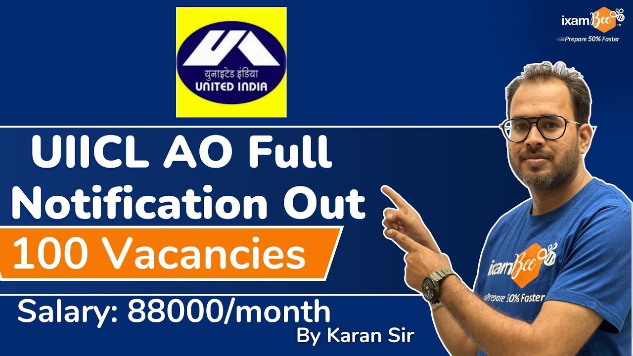 United India Insurance Company Recruitment 2023 | Scale 1 Officers | Salary 88000 | By Karan Sir
