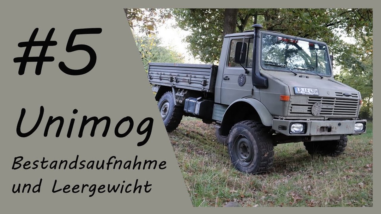 Unimog 1300L Camper #5 - Bestandsaufnahme und Leergewicht vom Bundeswehr Unimog × LUKAS-4WD