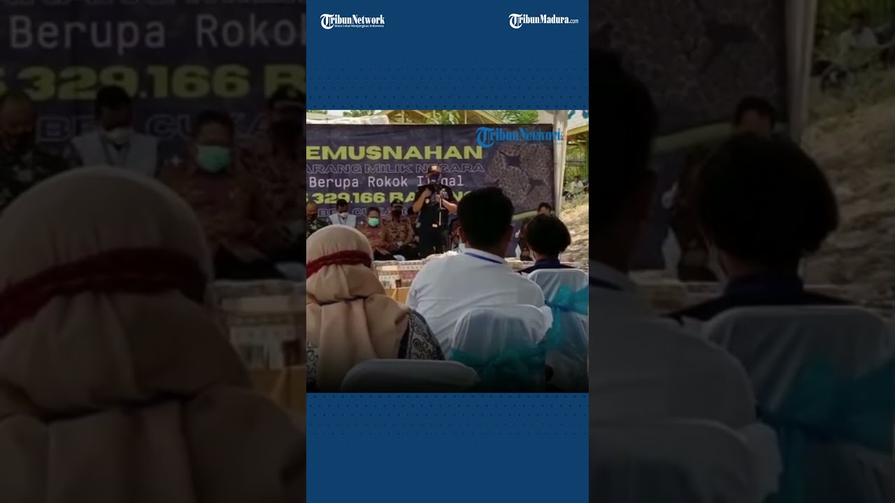 Penuhi Janji Bea Cukai Madura Musnahkan Jutaan Rokok Ilegal