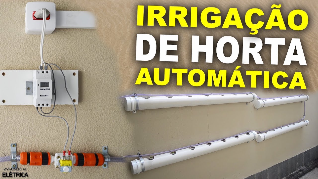 Sistema AUTOMÁTICO de IRRIGAÇÃO CASEIRO fácil de fazer