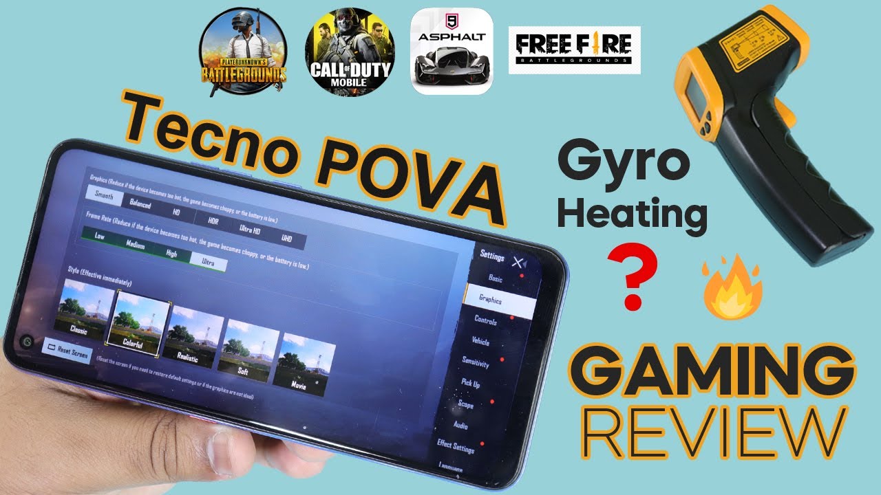 Tecno Pova PUBG Test, Heating Test, Gyroscope Test, Tecno Pova Gaming Review And More
