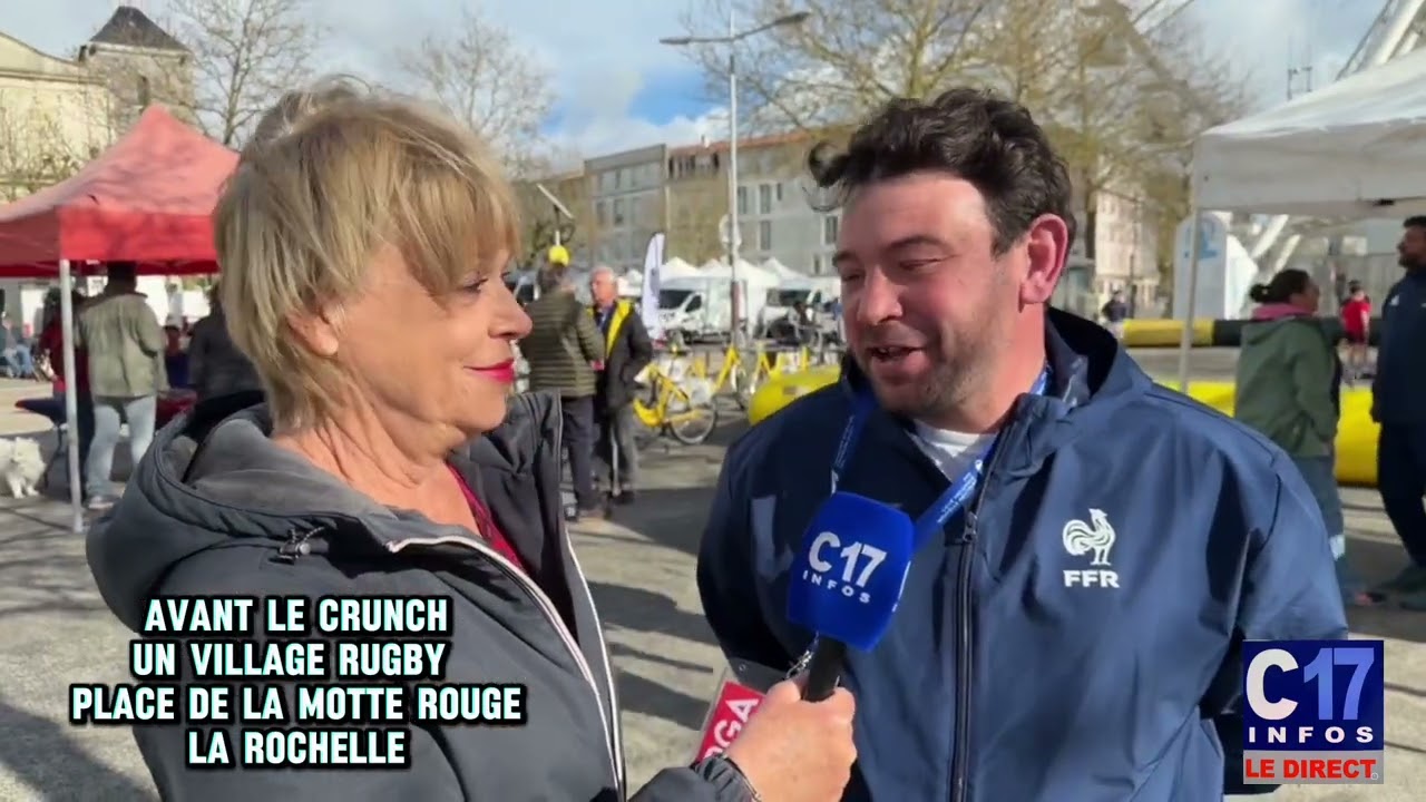 Avant le crunch un village rugby à La Rochelle
