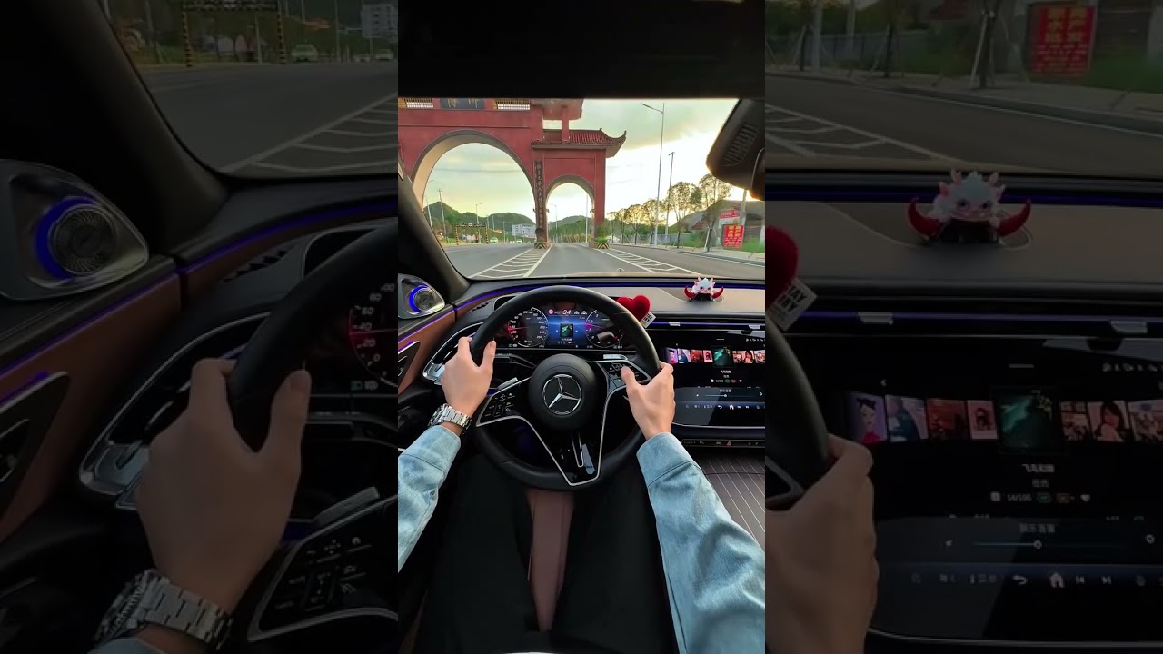 Immersive Drive in My Mercedes-Benz E300 | Bestie Vibes 💝 #EnjoyDriving #MercedesBenz#viral video