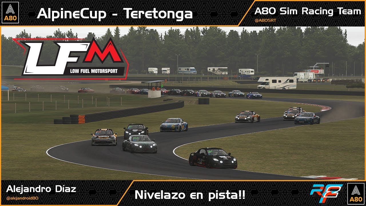 Nivelazo en la AlpineCup @lfmotorsport @rFactor2 @A80SRT