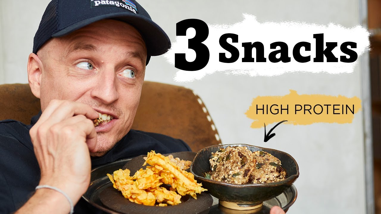 3 vegane SNACK Rezepte - schnell zubereitet & viel Protein
