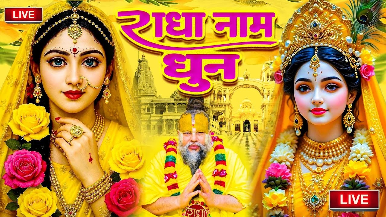 श्री राधा श्री राधा नाम जप 1008 Baar | Radha Naam Dhun Premanand Ji Maharaj | Vats Bandhu Radha Dhun