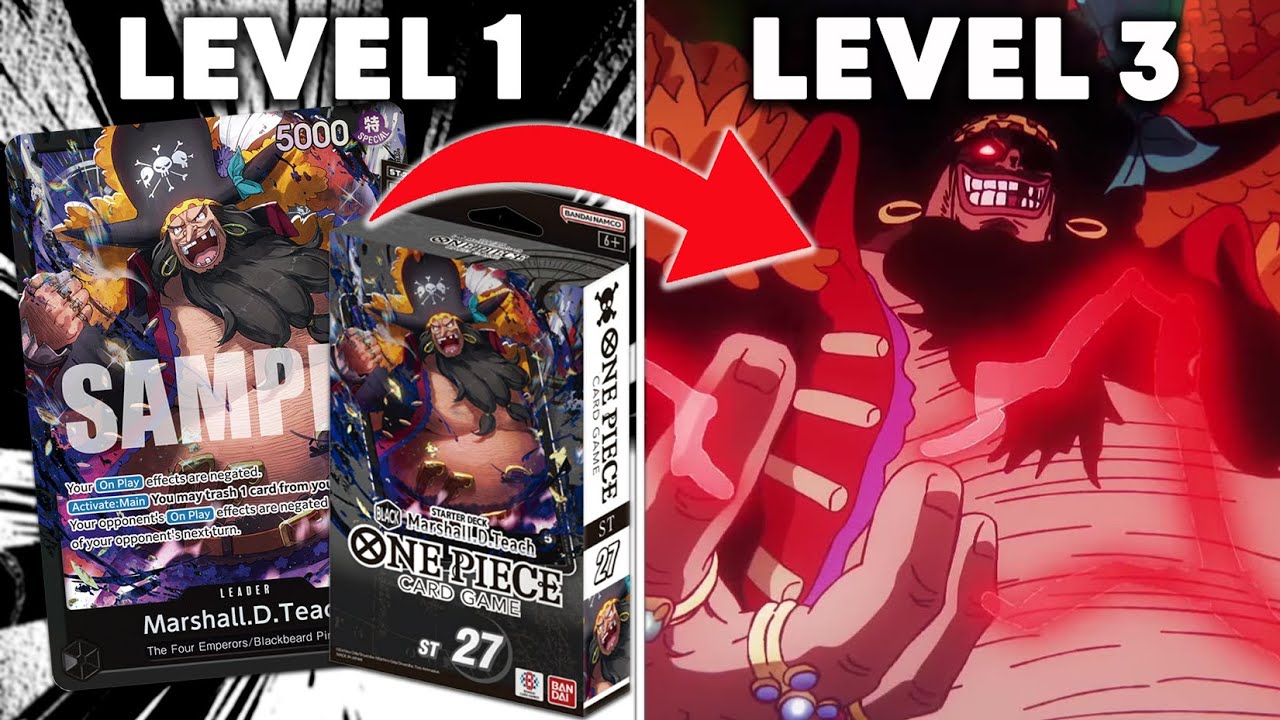 Starter Deck Black Marshal.D.Teach Upgrade Guide! - One Piece TCG