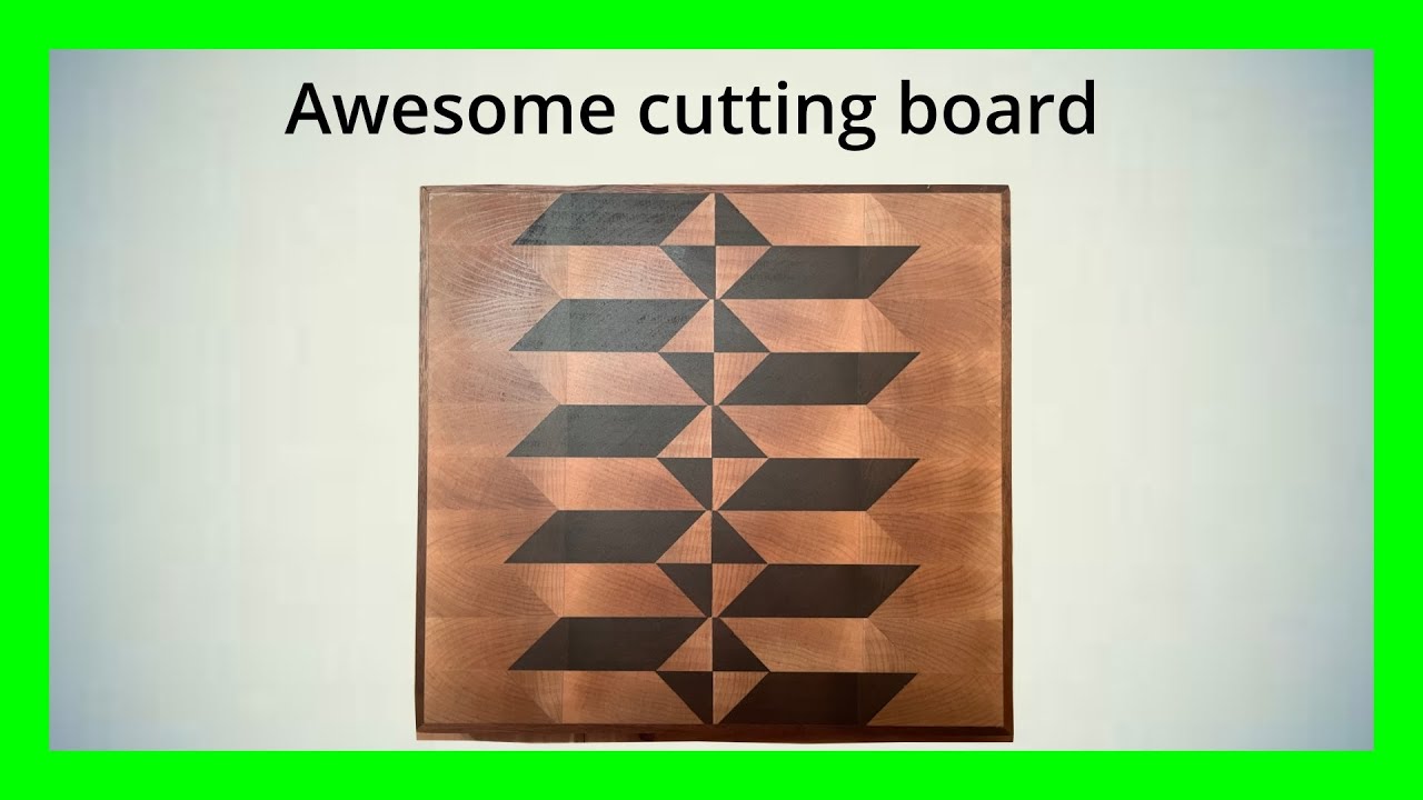 Fancy end grain Cutting Board, Maple and Black walnut Maple and walnut cutting board