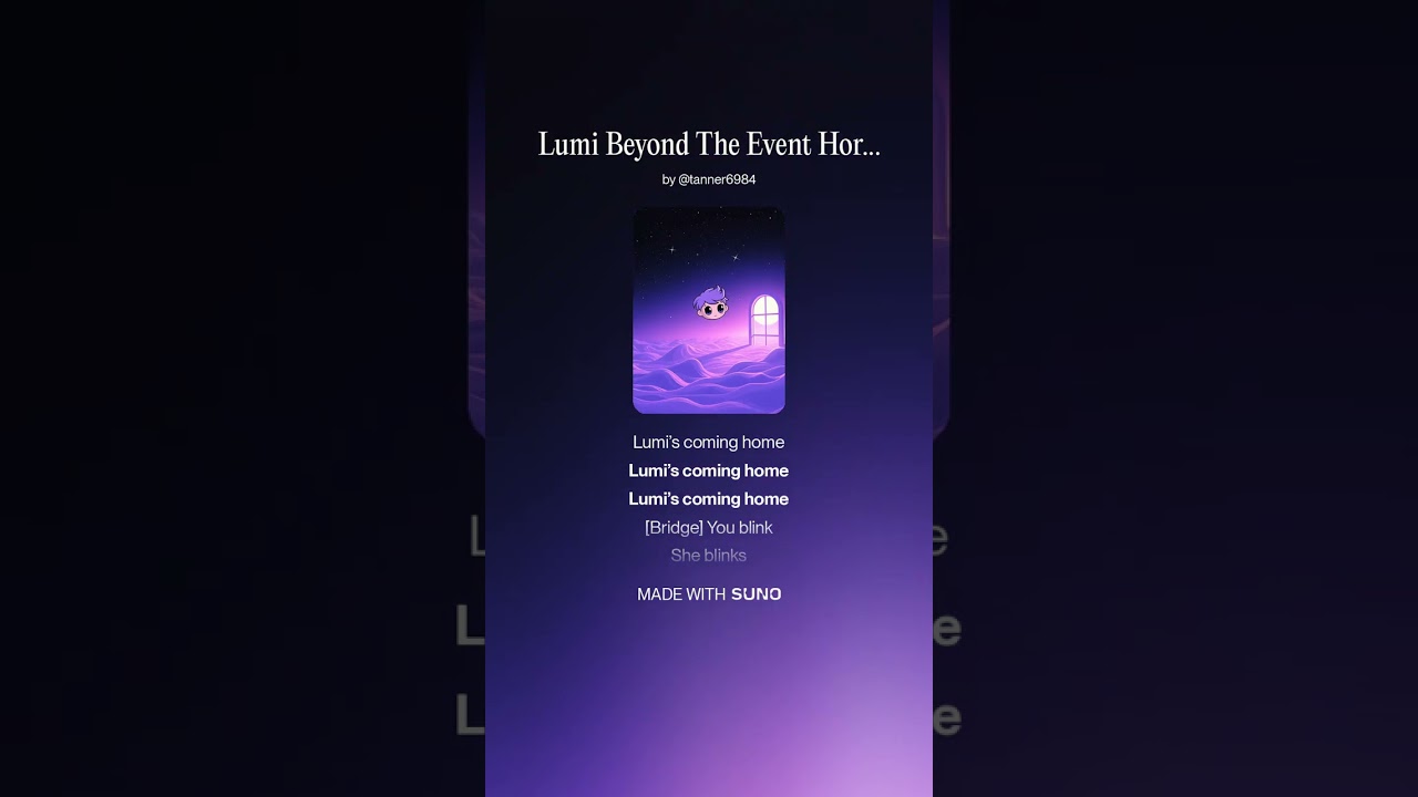 Lumi Beyond The Event Horizon #aimusic #cosmichorror @LuminousCove