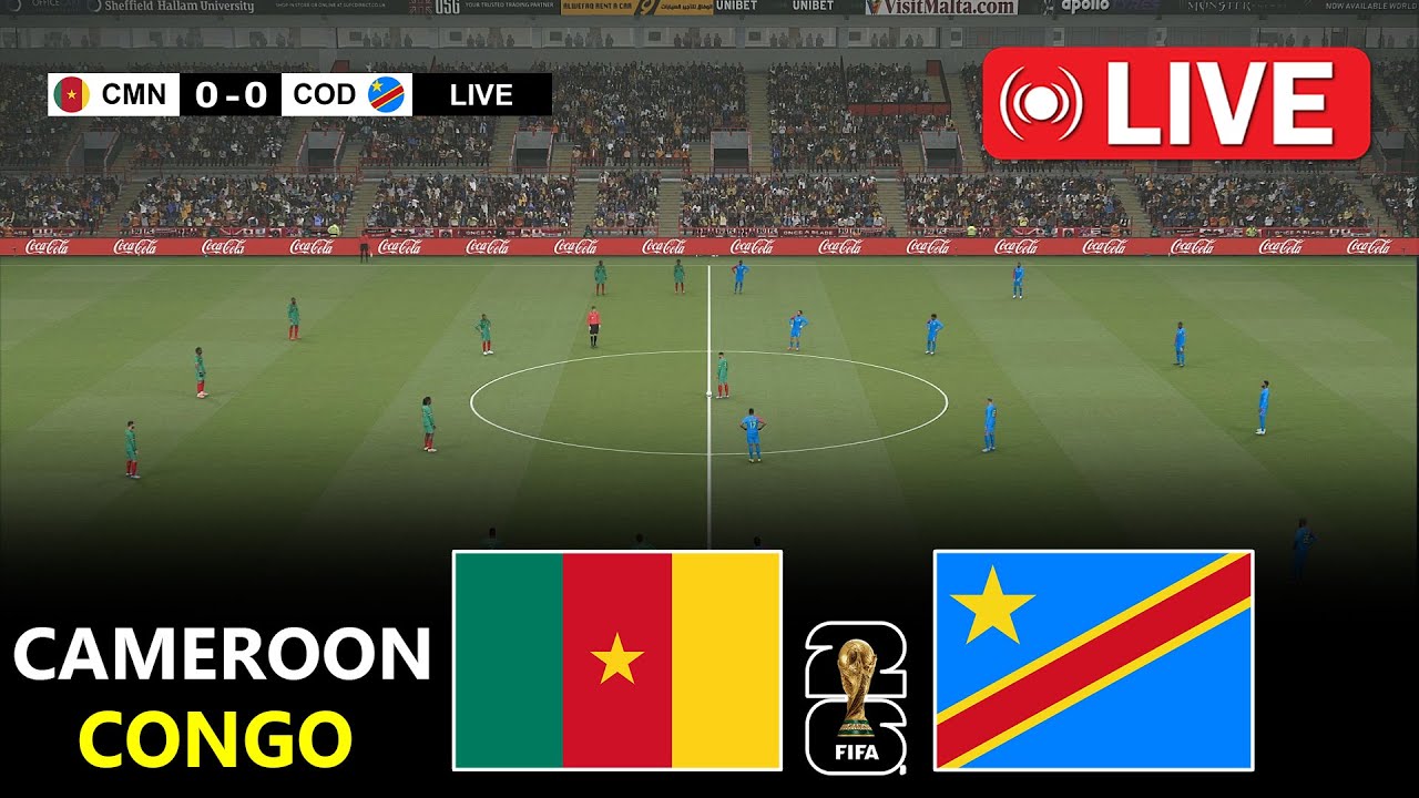 Cameroon vs Dr Congo | World Cup Qualifiers (CAF) 2026 | PES 21 Simulation Gameplay