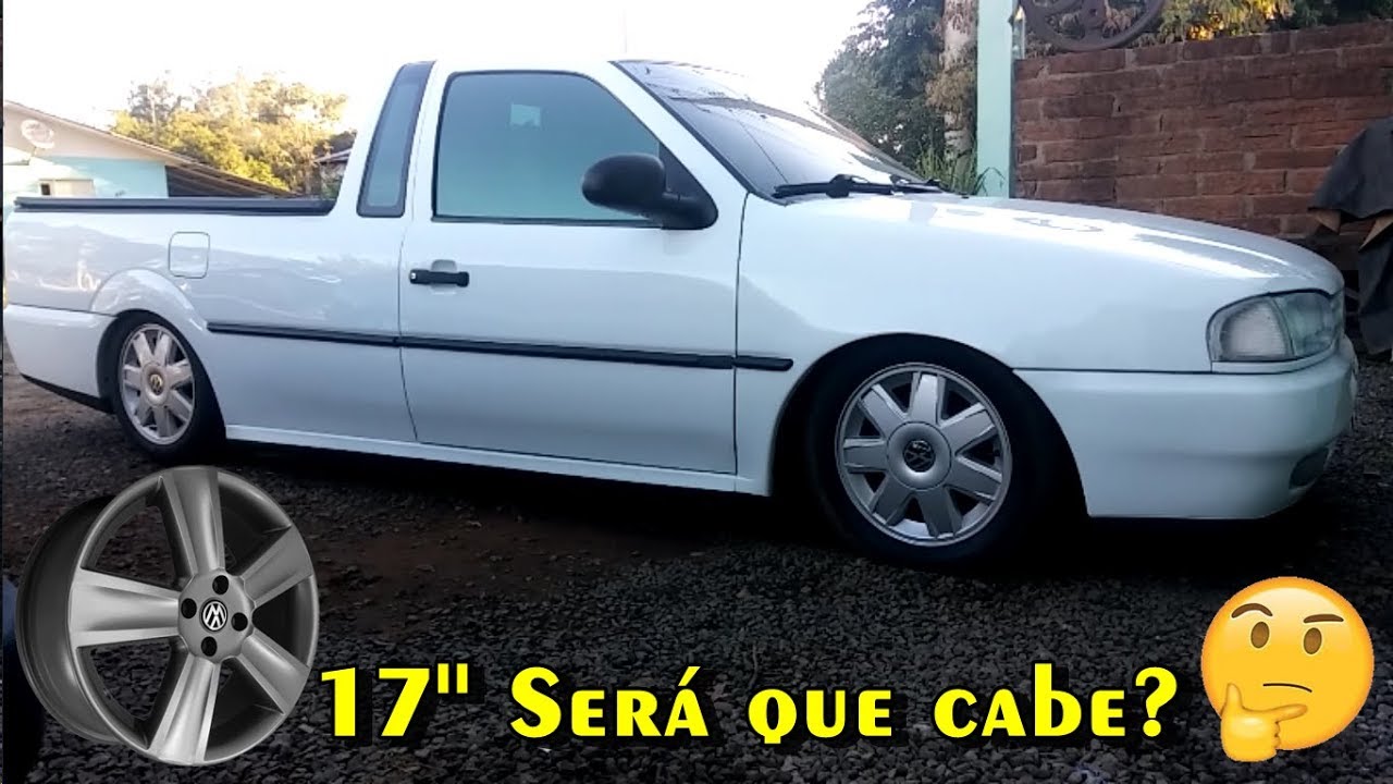 Saveiro G2 suspens&atilde;o a AR e rodas 17''.