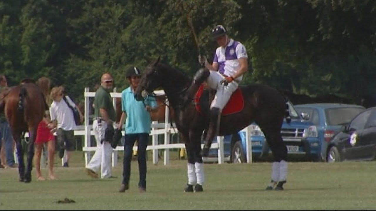 Wills plays polo on Kate's 'due date'