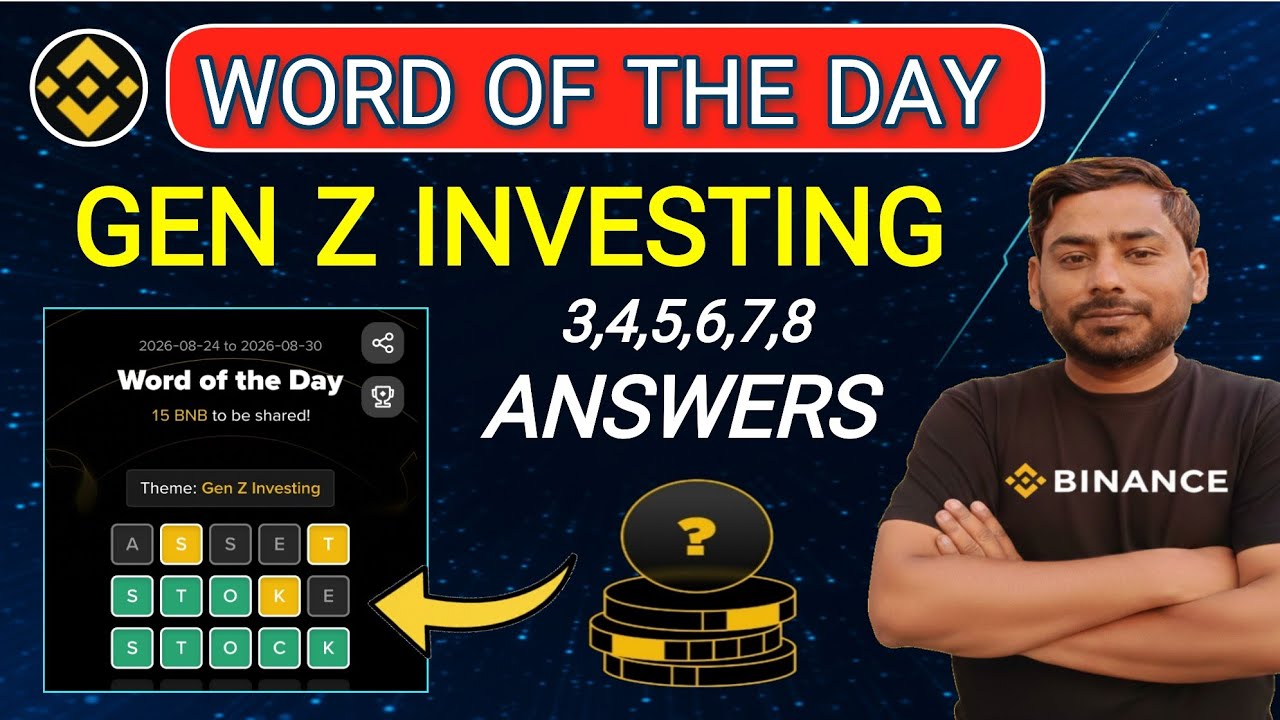 Theme GEN Z INVESTING Answers | Binance Word Of The Day | All WOTD Answers 