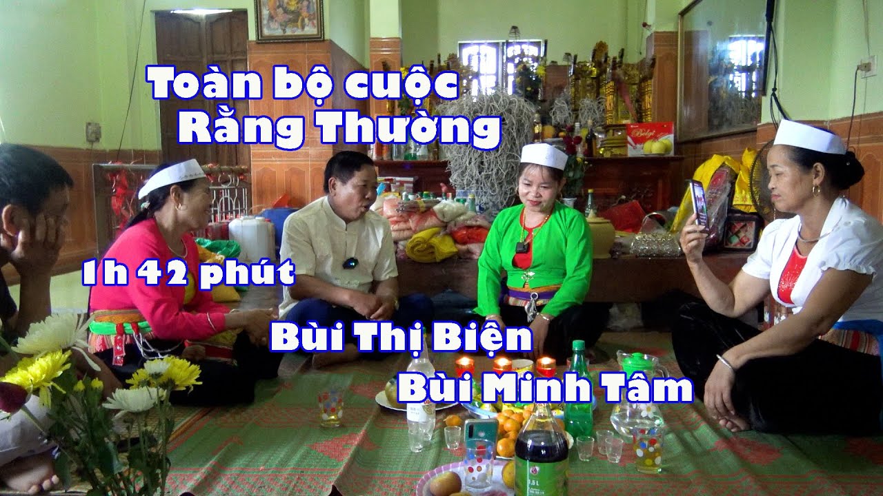 HÁT MƯỜNG HÒA BÌNH - TOÀN BỘ CUỘC RẰNG THƯỜNG DÀI 1 GIỜ 42 PHÚT   BÙI THỊ BIỆN VÀ BÙI MINH TÂM