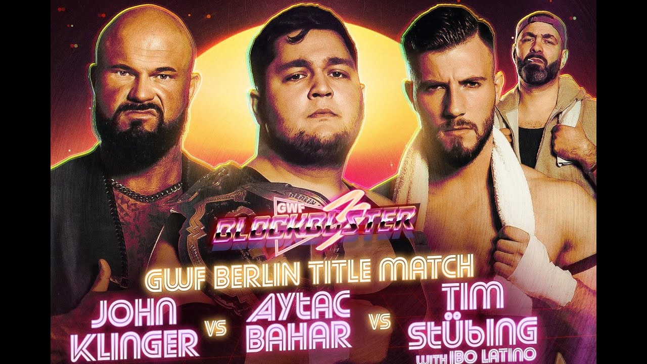 GWF Blockbuster 2023 Tim St&uuml;bing Vs. John Klinger Vs. Aytac Bahar Berlin Title Match