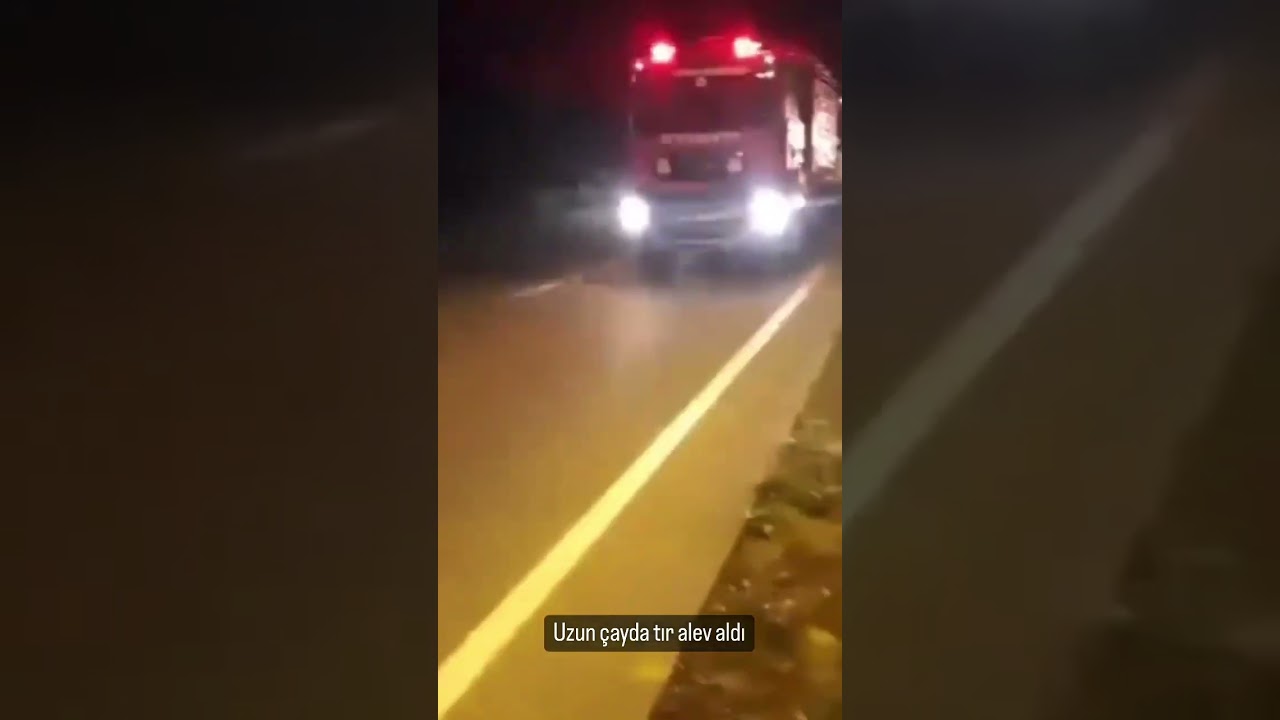 Devrek uzunçayda tır yangını