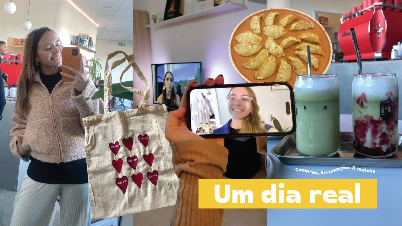 Vlog I Um dia real e sem filtros: Caos, botas e matcha.