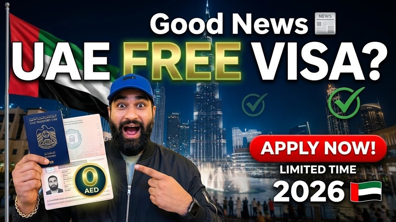 🇦🇪 UAE FREE VISA 2026? | Visitors Can Apply NOW &ndash; Check Eligibility & Limited-Time Offer!