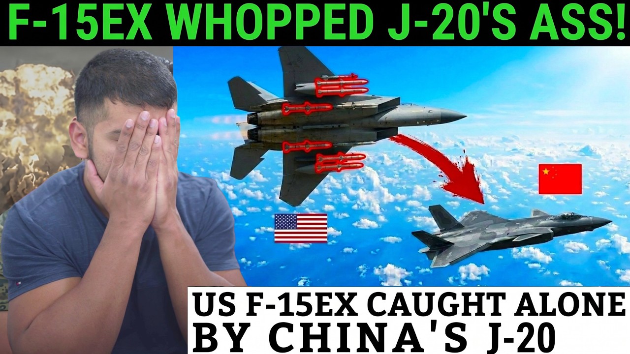Chinese J-20 caught US F-15EX alone... Then THIS Happened...  | CG Reacts