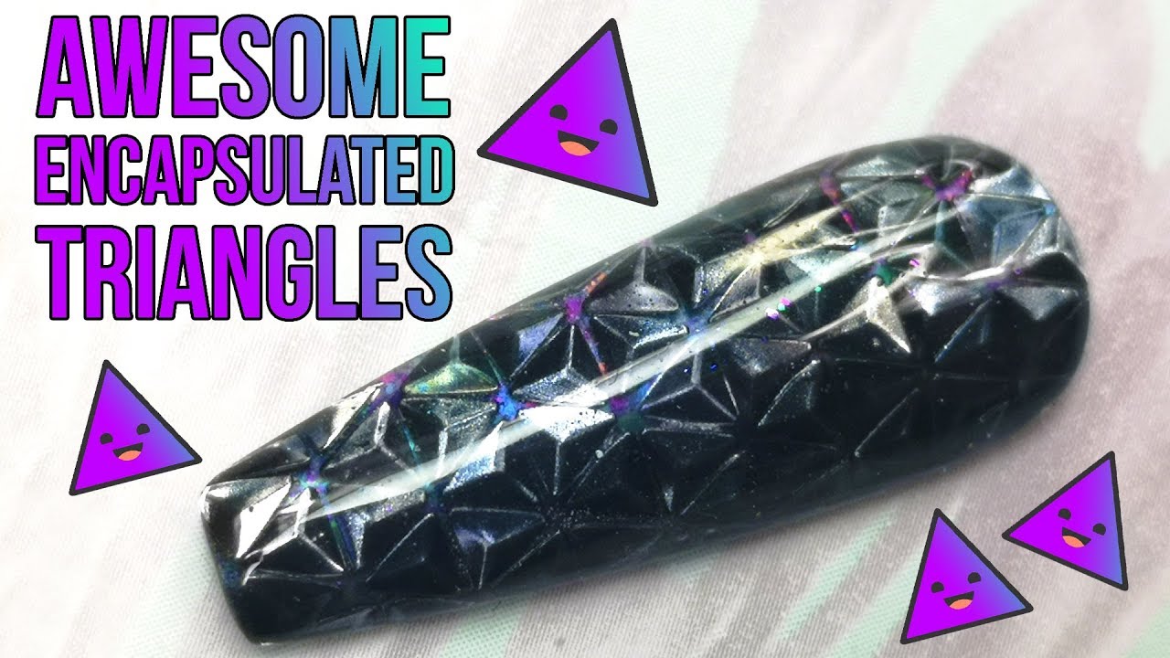 Encapsulated Iridescent Triangles - Lattice Effect - As seen on my Instagram