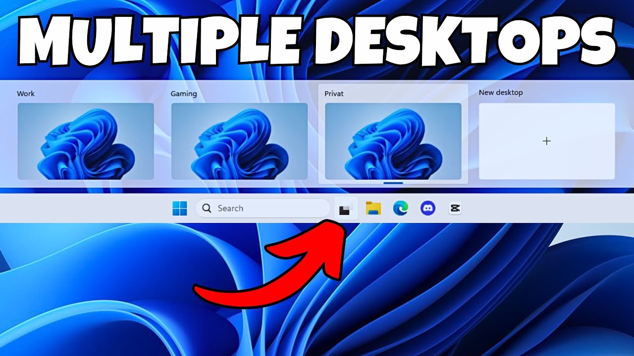 Windows 11: How To Open & Remove Multiple Desktops | Organize Multiple Workspace in Windows 11