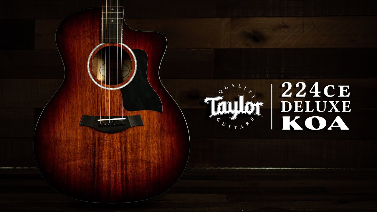 Sims Music - Taylor 224CE Deluxe Shaded Edgeburst Koa - Demo