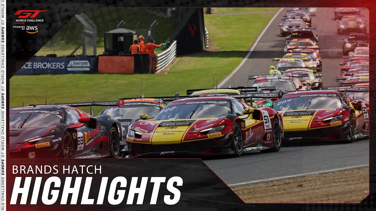 Extended Highlights | Brands Hatch 2025 | Race 1 | GT World Challenge Europe powered by AWS