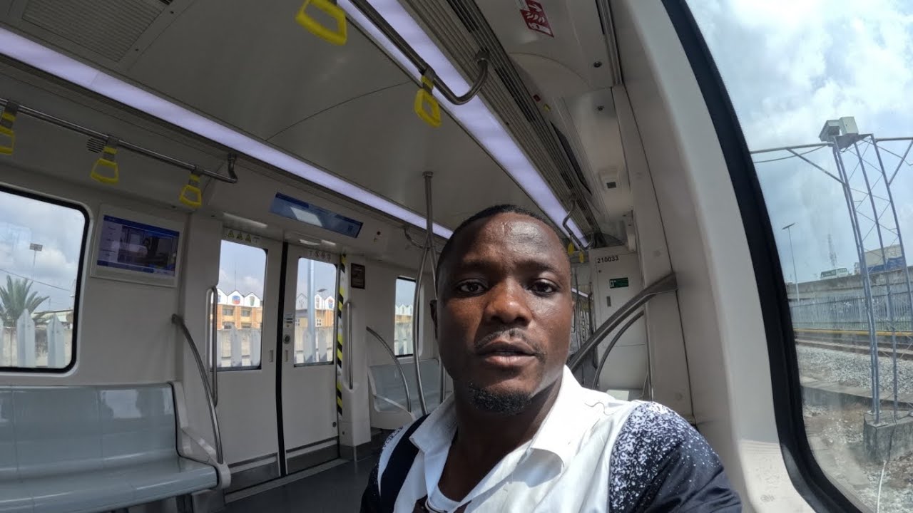 First time inside this Lagos blue rail line 