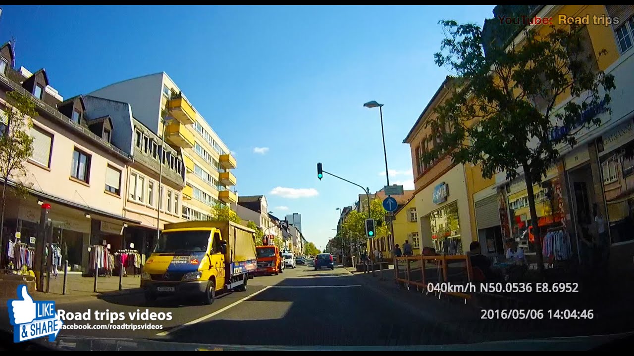 ROAD TRIP: FRANKFURT AM MAIN to NEU-ISENBURG and back driving