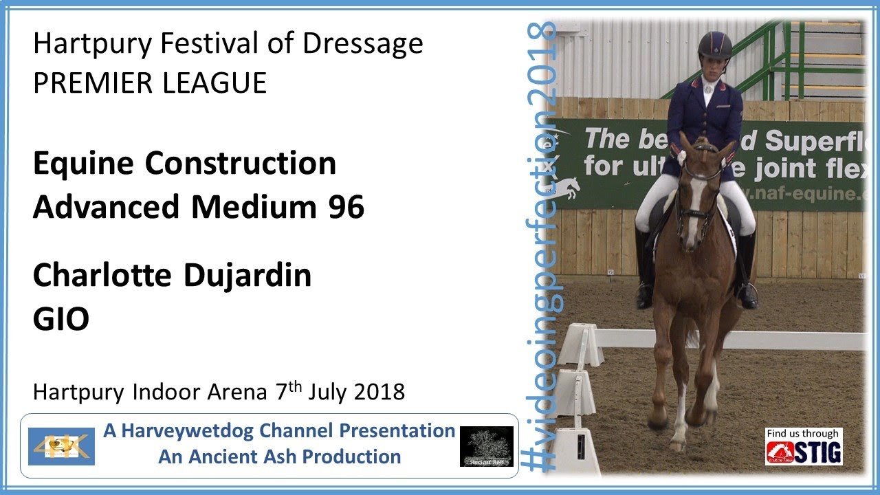 Charlotte Dujardin and Gio AM96: HARTPURY FESTIVAL OF DRESSAGE 2018