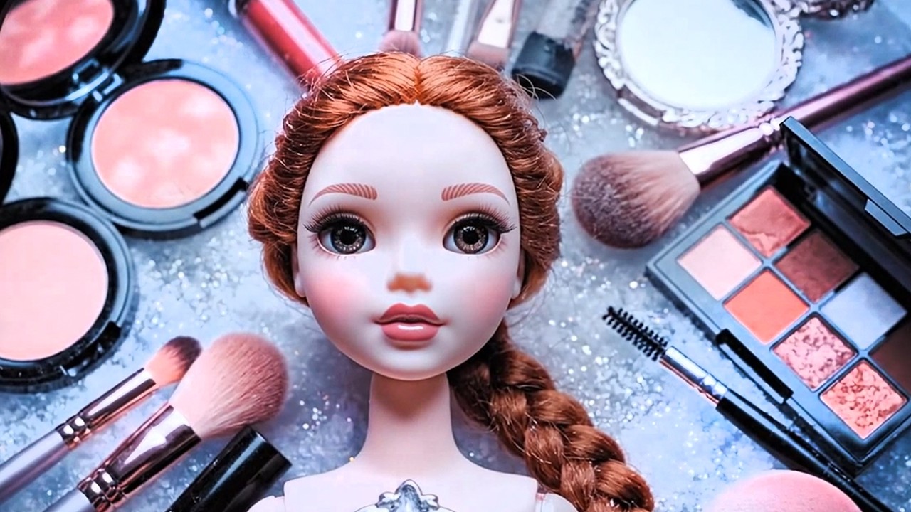 👑 Disney Elsa Inspired Makeup Look ❄️ | Relaxing ASMR Beauty 💎