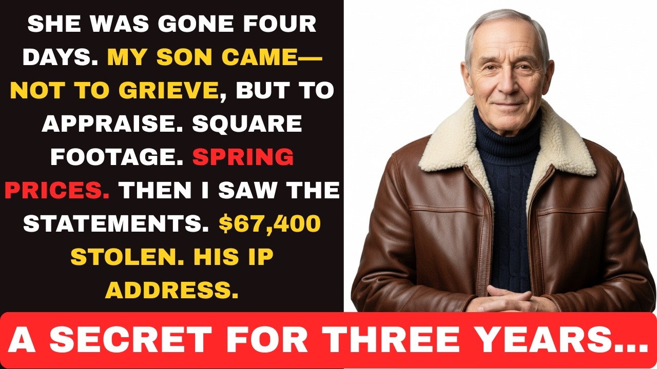 My son stole $67K after his mother's funeral. Then I read the note she hid in the cabin