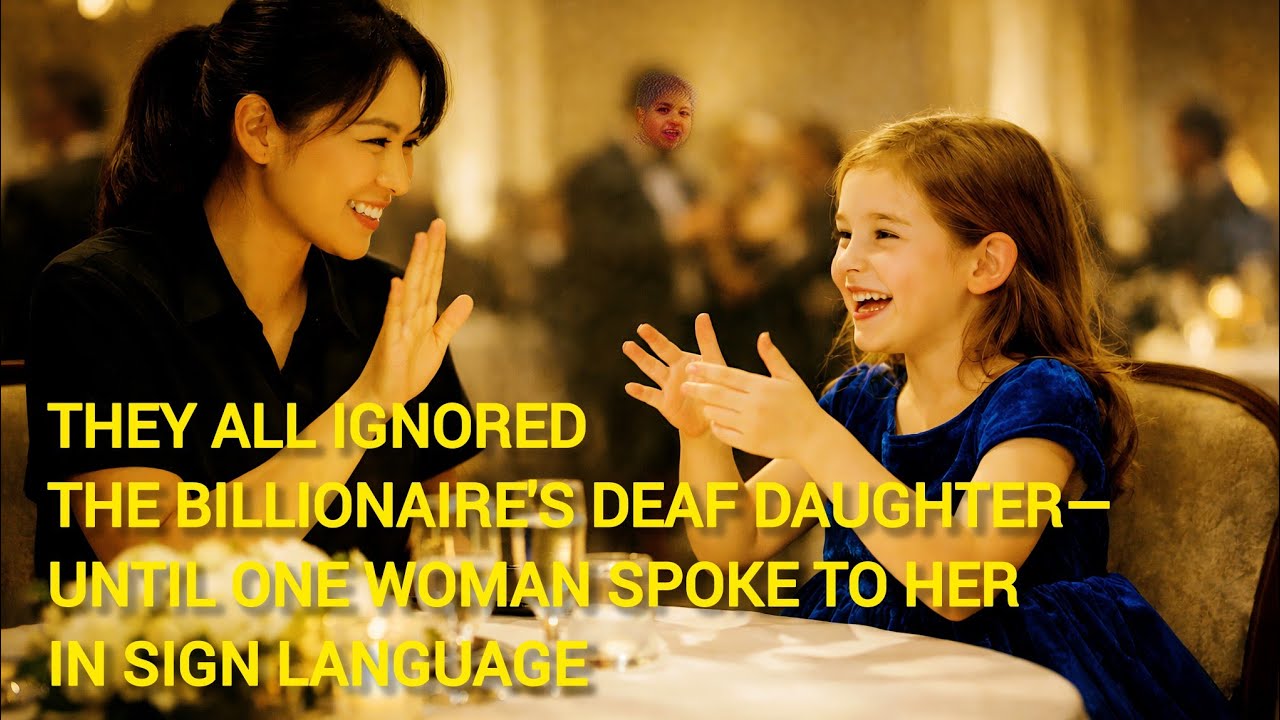 (FULL STORY)They Ignored the Billionaire's Deaf Daughter—Until A Woman Spoke to Her in Sign Language