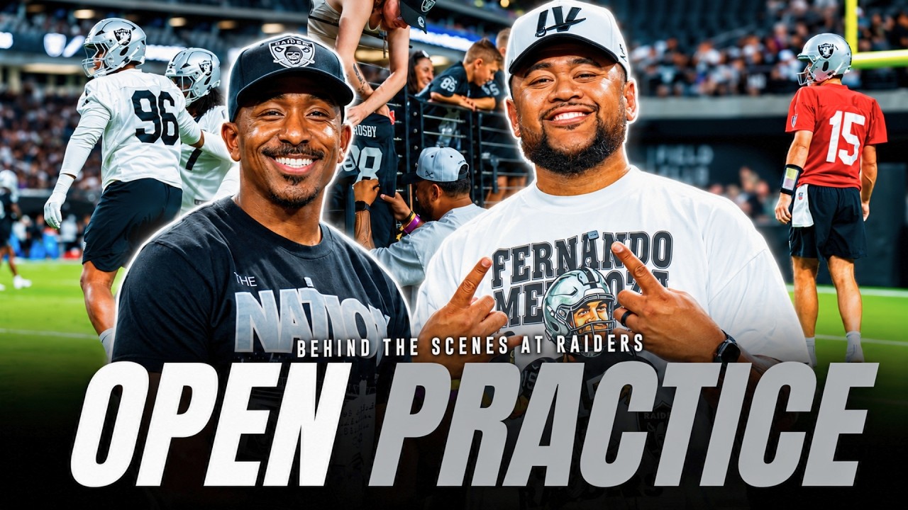 Behind the scenes at Raiders Open Practice in Allegiant Stadium (Vlog)