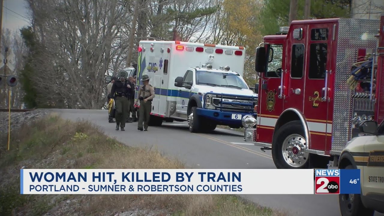 Woman hit, killed by train in Portland, TN