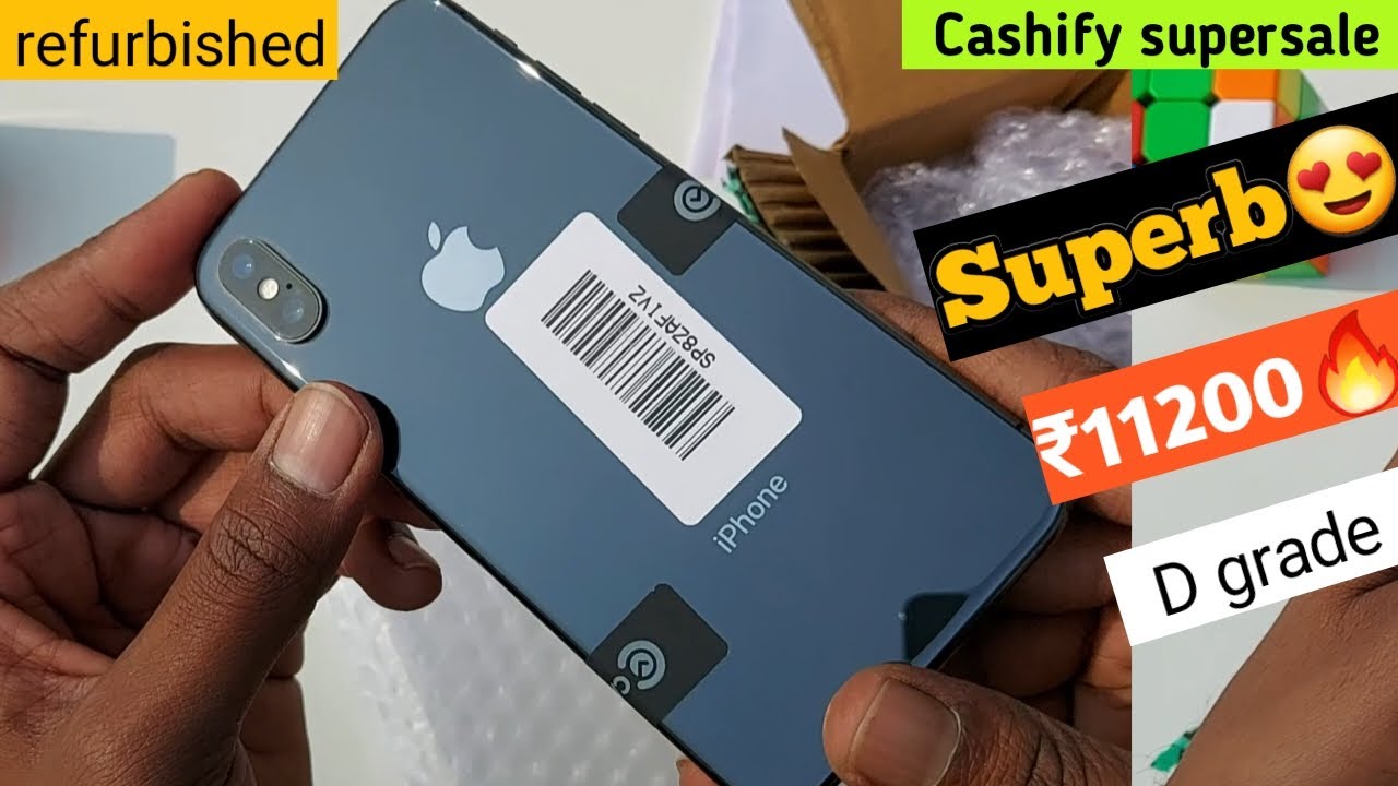 Unboxing iphone X ₹11200  superb🔥|D grade  Cashify supersale app | refurbished iPhone | Best deal 🥳