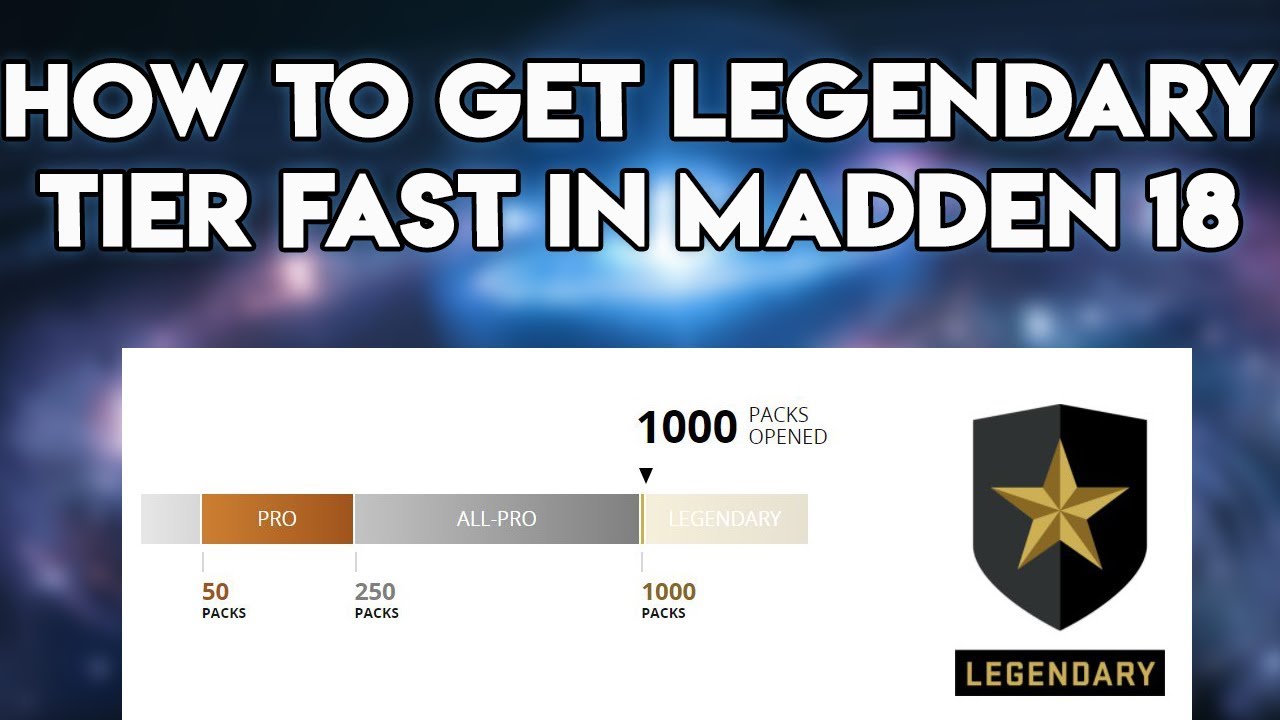 HOW TO GET LEGENDARY TIER FAST IN MADDEN 18 MUT REWARDS | Madden 18 Ultimate Team