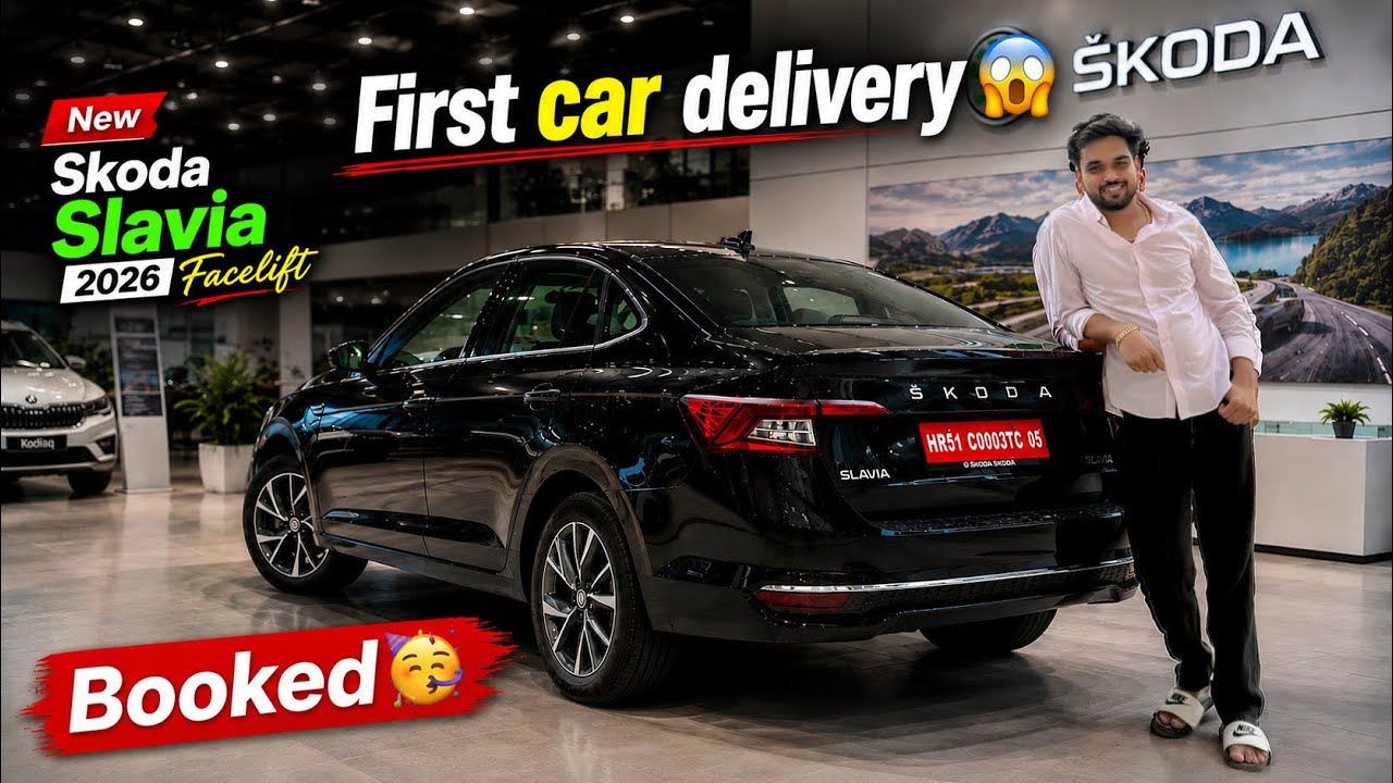 Shi time agya hai gaadi lene ka🥳| New Skoda Slavia 2026 pe Dil agya🧿