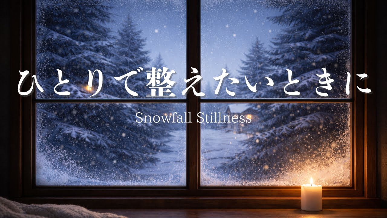 【雪カフェBGM】静かに集中できる作業用BGM｜No Vocals｜Snowy Cafe Ambient – Deep Focus Music｜Window 12