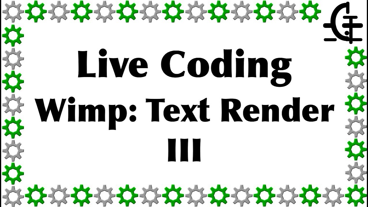 Gerph's live coding - Wimp: Text Render (part 3).
