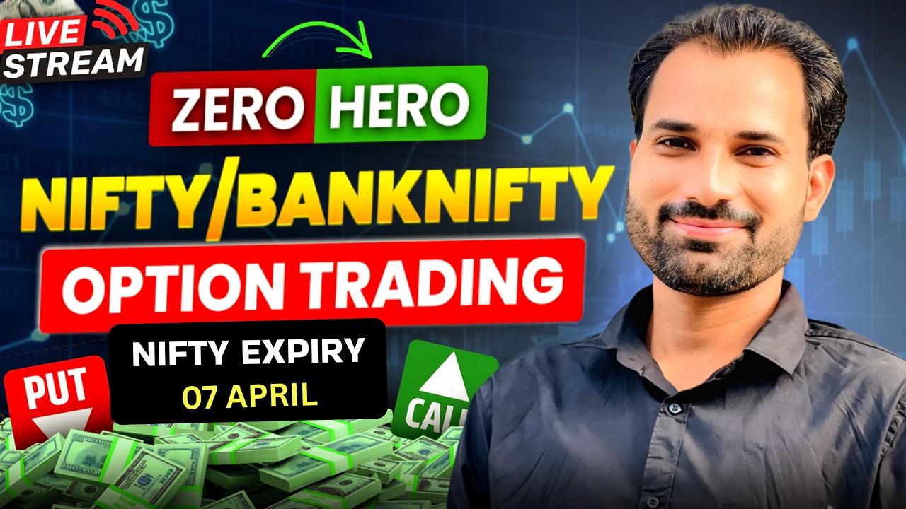 🔥Nifty Live | Banknifty Live | 07 April  LIVE Market | Krishna bull live 🚀📉