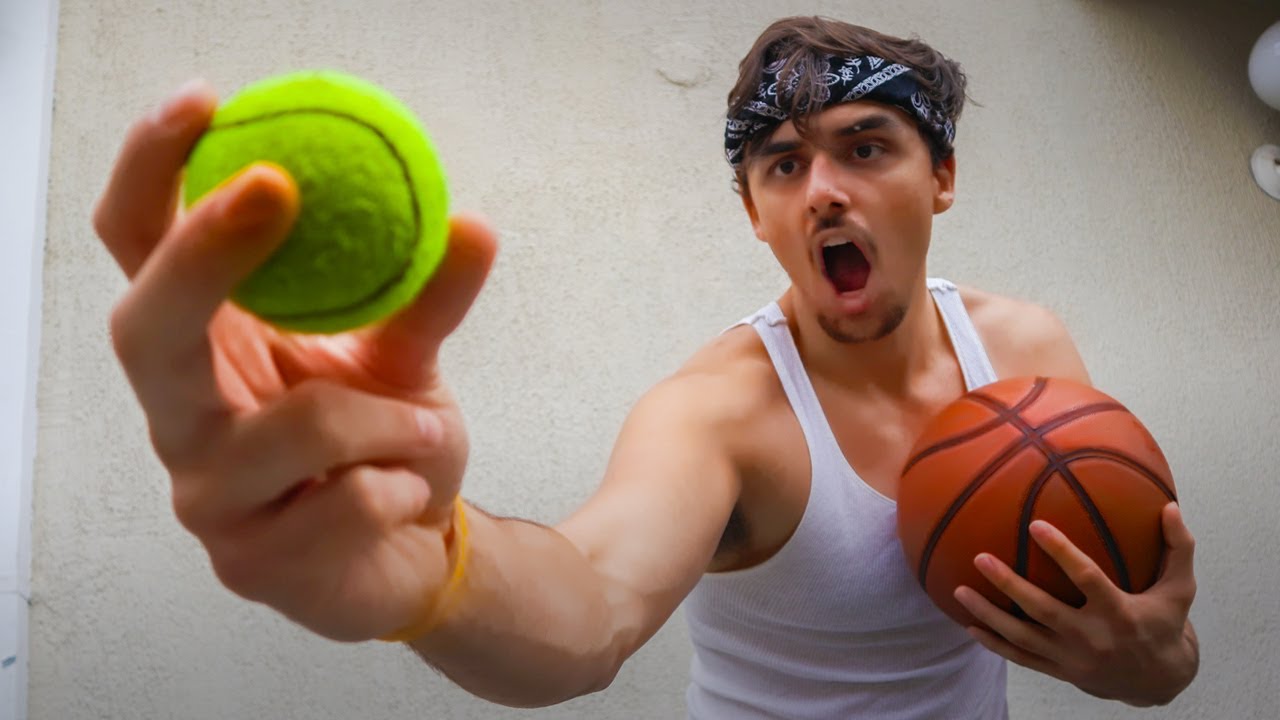 TREINO DE BASQUETE COM BOLINHA DE TÊNIS? SERÁ QUE FUNCIONA? #DribleDe5Minutos (Ep. 8)