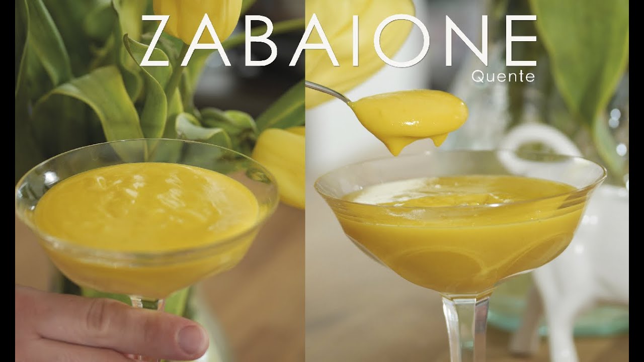 Receita Original de Zabaione e Não Zabaglione ! Vamos Aprender também o nome correto