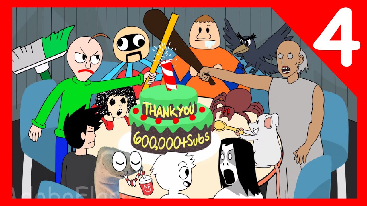BALDI'S BASICS X GRANNY HORROR BEST ANIMATION COMPILATION #4