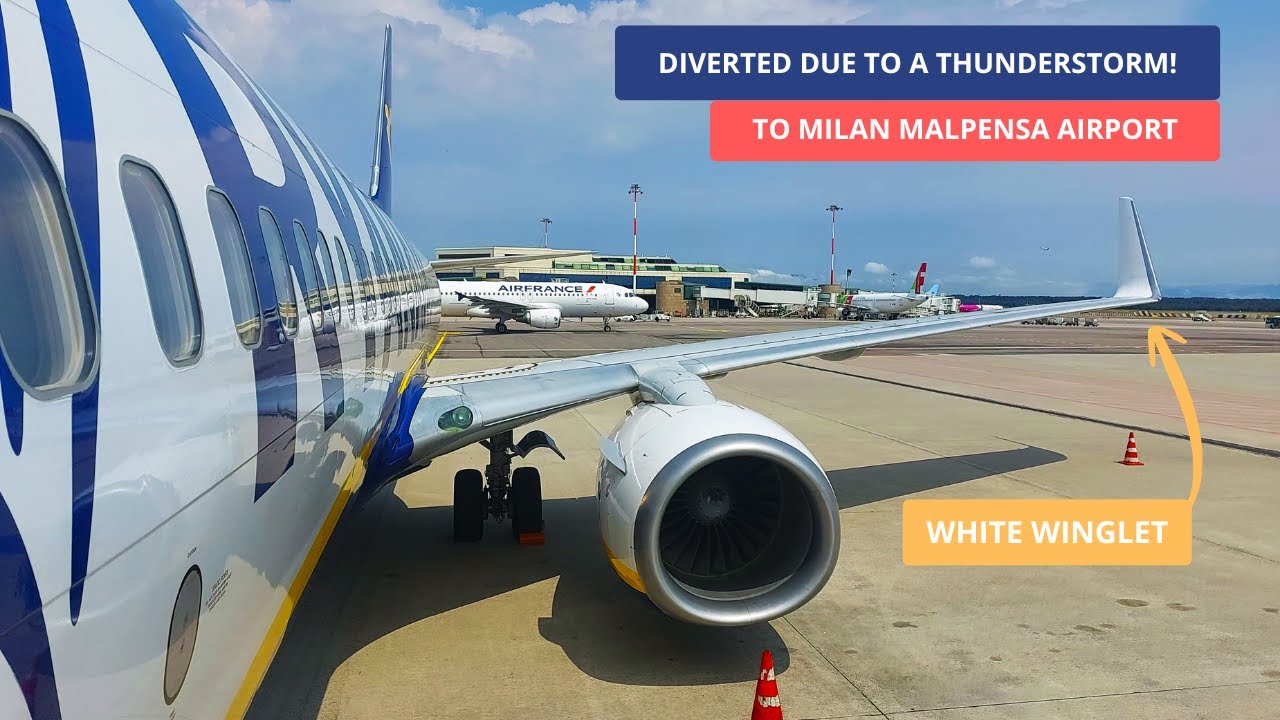 [4K] TRIP REPORT | DIVERTED FOR THUNDERSTORM! | Brindisi to Milan-Bergamo (MXP) | RYANAIR B737-8AS