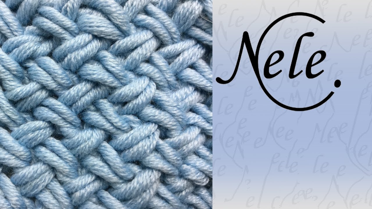 Flechtmuster - Muster stricken - basket weave - criss cross stitch - DIY by NeleC.