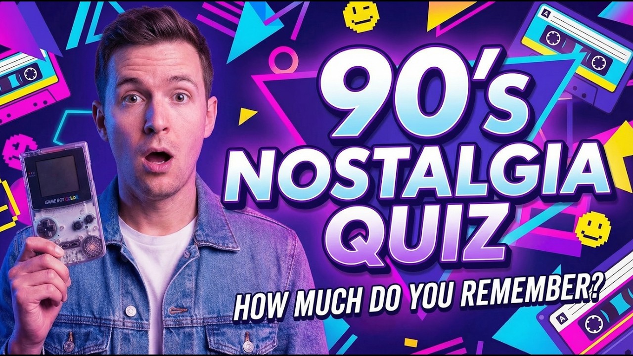 90’s NOSTALGIA TRIVIA: Are You a True 90s Kid? 📼🎧🕹️
