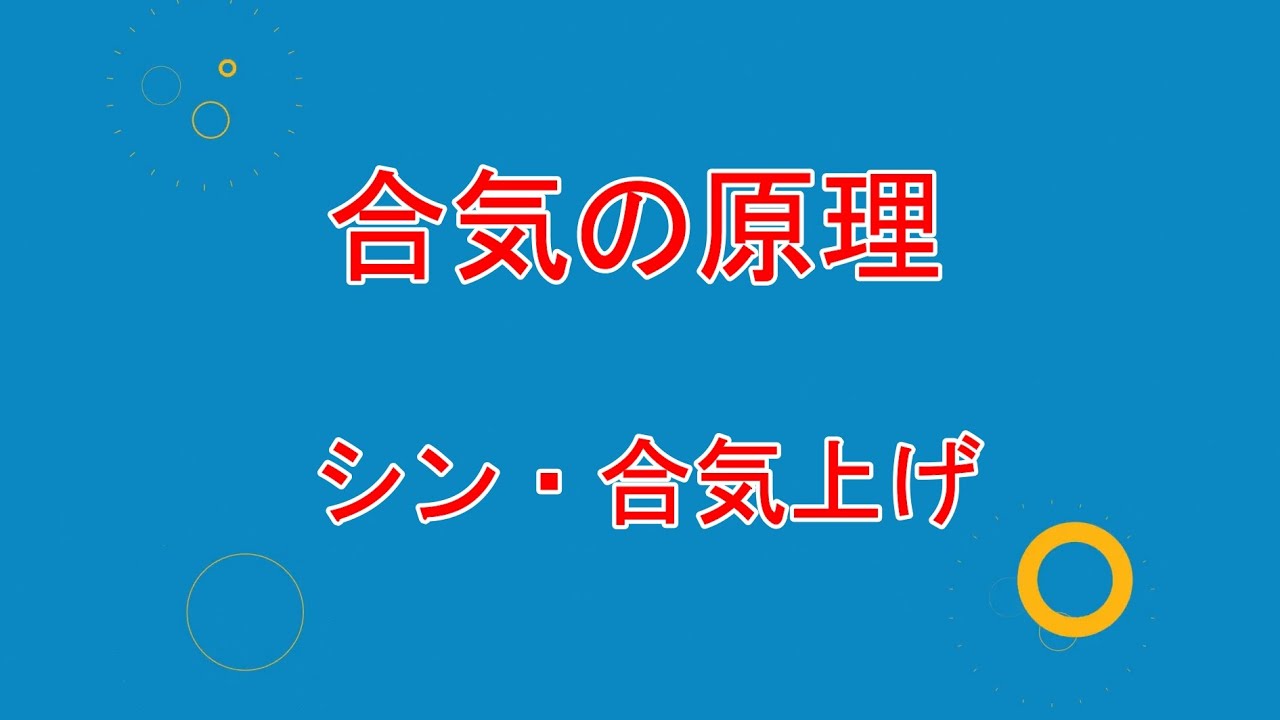 ➉合気の原理　シン合気上げ