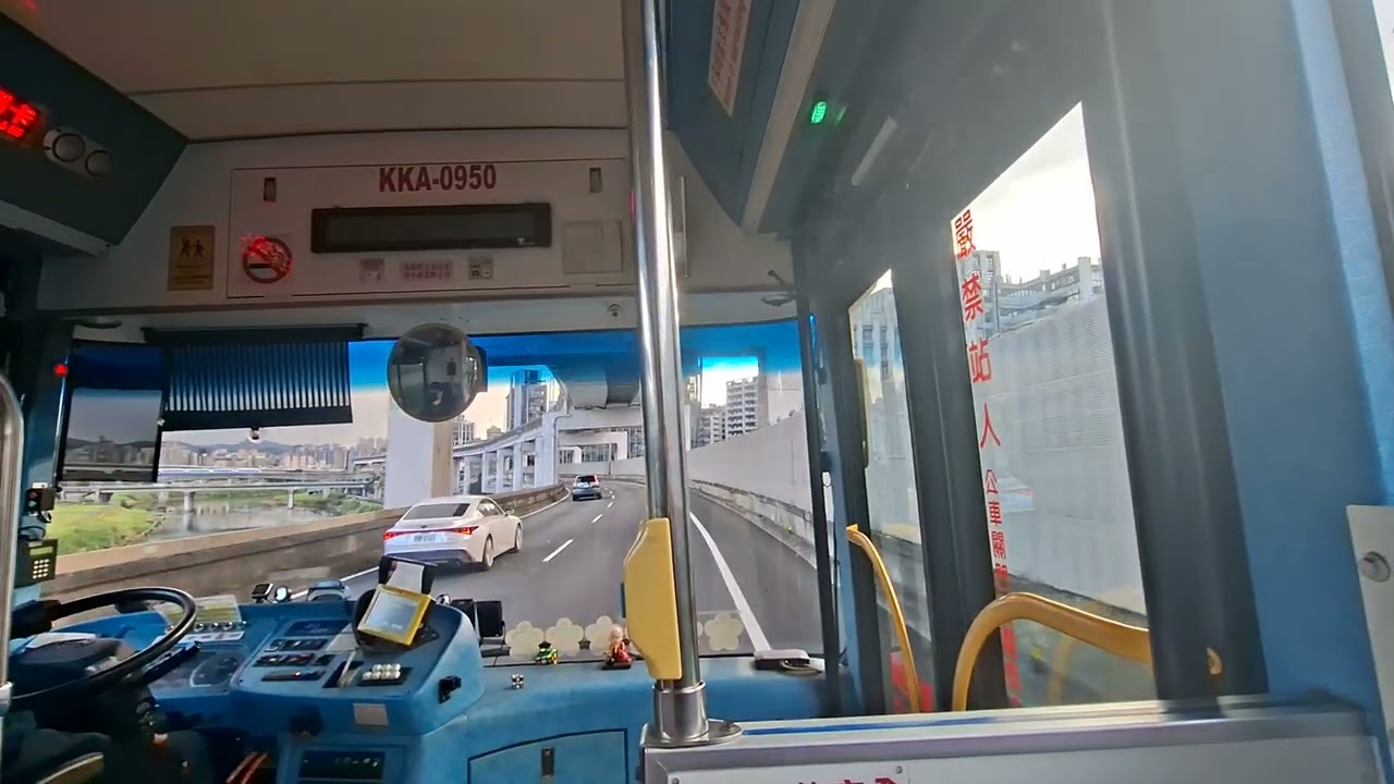 南軟北投KKA-0950，美麗華-南港軟體園區(一期大門)，路程景。